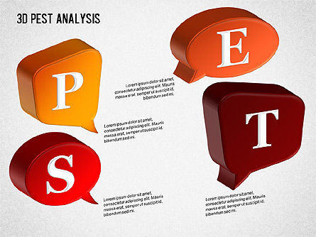 Diagrama de análisis 3D PEST, Diapositiva 9, 01380, Modelos de negocios — PoweredTemplate.com