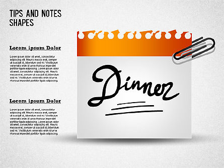 Notes Collection, Slide 10, 01382, Shapes — PoweredTemplate.com