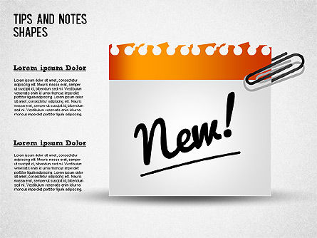 Colección de Notas, Diapositiva 11, 01382, Formas — PoweredTemplate.com