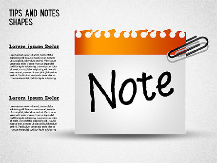 Notes Collection, Slide 13, 01382, Shapes — PoweredTemplate.com