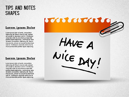 Colección de Notas, Diapositiva 2, 01382, Formas — PoweredTemplate.com