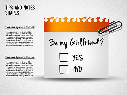 Notes Collection, Slide 4, 01382, Shapes — PoweredTemplate.com