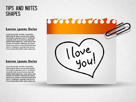 Colección de Notas, Diapositiva 8, 01382, Formas — PoweredTemplate.com