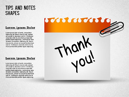 Notes Collection, Slide 9, 01382, Shapes — PoweredTemplate.com