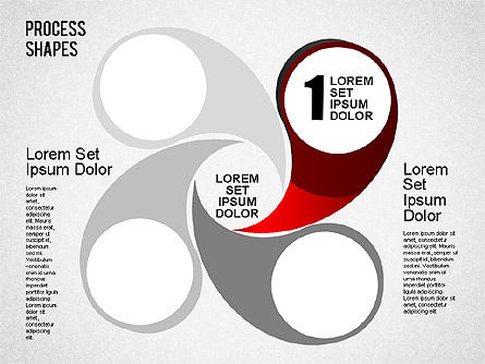 Etapa de las formas del proceso, Diapositiva 5, 01384, Diagramas de proceso — PoweredTemplate.com