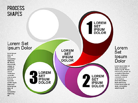 Formes de processus d'étape, Diapositive 7, 01384, Schémas de procédés — PoweredTemplate.com