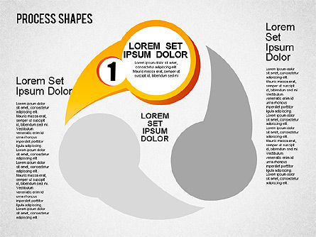 Formes de processus d'étape, Diapositive 9, 01384, Schémas de procédés — PoweredTemplate.com