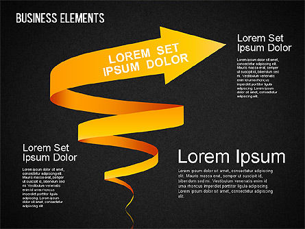 Illustrative Formen, Folie 12, 01385, Schablonen — PoweredTemplate.com