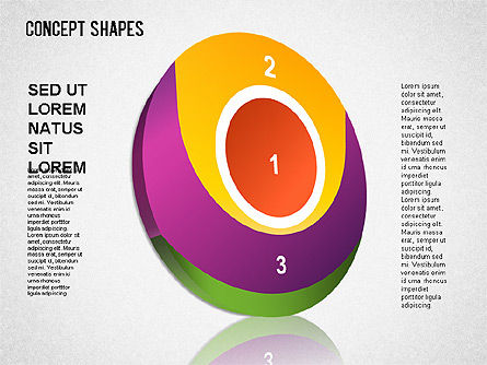 Boîte à outils formes conceptuelles, Diapositive 10, 01390, Formes — PoweredTemplate.com