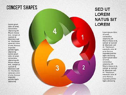 Caja de herramientas de formas conceptuales, Diapositiva 11, 01390, Formas — PoweredTemplate.com