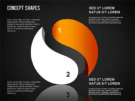 Boîte à outils formes conceptuelles, Diapositive 12, 01390, Formes — PoweredTemplate.com
