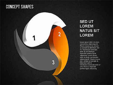 Boîte à outils formes conceptuelles, Diapositive 13, 01390, Formes — PoweredTemplate.com