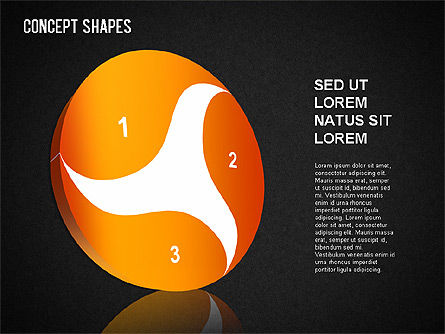 Caja de herramientas de formas conceptuales, Diapositiva 14, 01390, Formas — PoweredTemplate.com