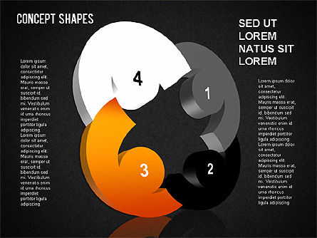 Caja de herramientas de formas conceptuales, Diapositiva 16, 01390, Formas — PoweredTemplate.com