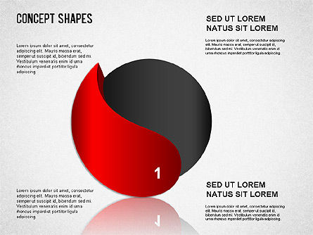 Caja de herramientas de formas conceptuales, Diapositiva 3, 01390, Formas — PoweredTemplate.com