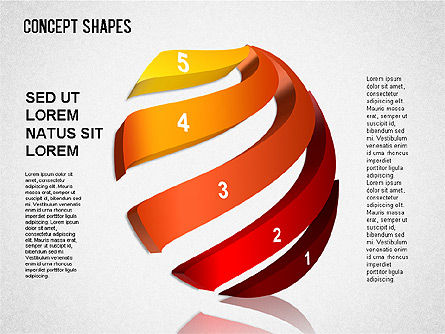 Boîte à outils formes conceptuelles, Diapositive 6, 01390, Formes — PoweredTemplate.com