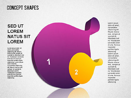 Caja de herramientas de formas conceptuales, Diapositiva 8, 01390, Formas — PoweredTemplate.com