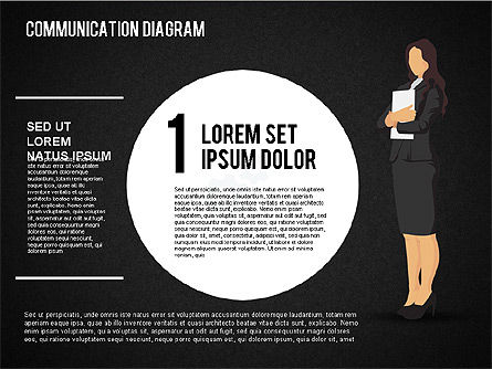 Diagramme de la phase de communication, Diapositive 15, 01393, Schémas d'étapes — PoweredTemplate.com