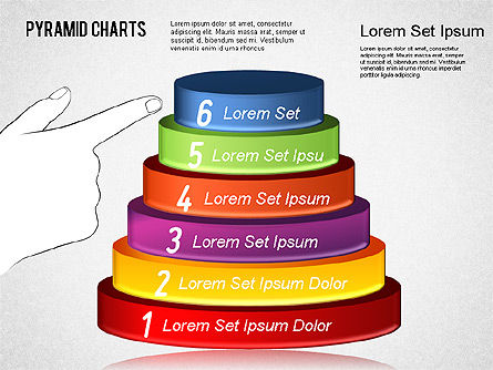 Layered strumenti piramide, Slide 13, 01397, Diagrammi Palco — PoweredTemplate.com
