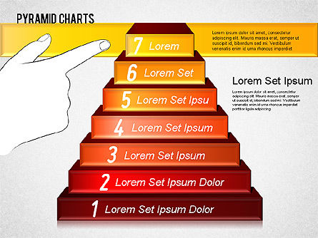 Layered strumenti piramide, Slide 7, 01397, Diagrammi Palco — PoweredTemplate.com