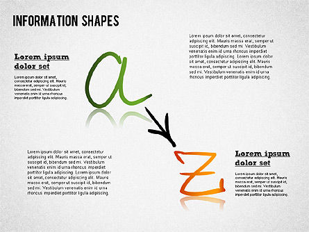 Colored Information Shapes, Slide 12, 01398, Shapes — PoweredTemplate.com