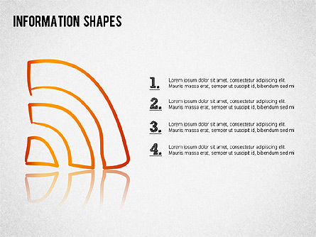 Colored Information Shapes, Slide 13, 01398, Shapes — PoweredTemplate.com