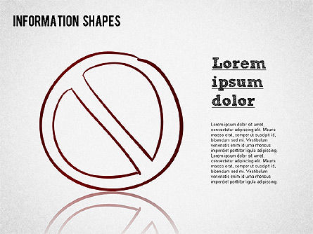 Colored Information Shapes, Slide 14, 01398, Shapes — PoweredTemplate.com