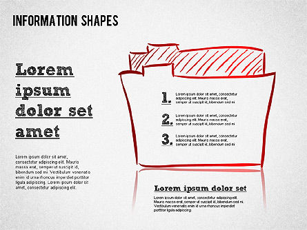 Colored Information Shapes, Slide 7, 01398, Shapes — PoweredTemplate.com