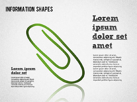 색깔 정보 모양, 슬라이드 9, 01398, 모양 — PoweredTemplate.com