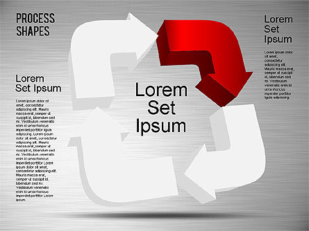 3D-Prozess Formen Werkzeugkasten, PowerPoint-Vorlage, 01400, Prozessdiagramme — PoweredTemplate.com