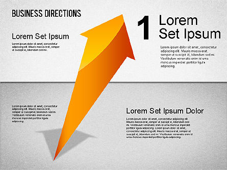Kotak Petunjuk Arah Bisnis, Gratis Templat PowerPoint, 01401, Diagram Panggung — PoweredTemplate.com