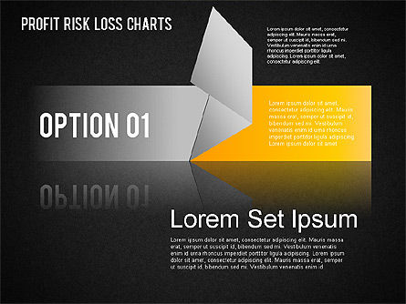 Graphique de perte de risque, Diapositive 12, 01402, Modèles commerciaux — PoweredTemplate.com