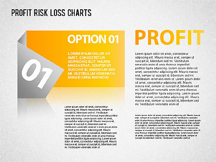 이익 위험 감소 차트, 슬라이드 8, 01402, 비즈니스 모델 — PoweredTemplate.com