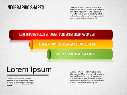 Ensemble de formes d'infographie, Diapositive 2, 01404, Modèles commerciaux — PoweredTemplate.com