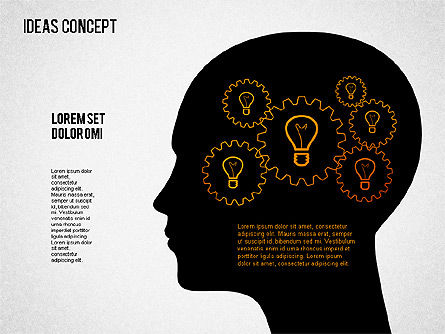 Concept d'idées, Diapositive 10, 01406, Schémas d'étapes — PoweredTemplate.com