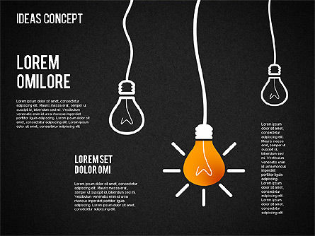 아이디어 개념, 슬라이드 12, 01406, 단계 도표 — PoweredTemplate.com