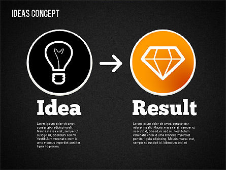 Ideas conceito, Deslizar 15, 01406, Diagramas de Etapas — PoweredTemplate.com
