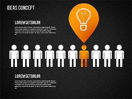 Ideas Concept, Slide 16, 01406, Stage Diagrams — PoweredTemplate.com