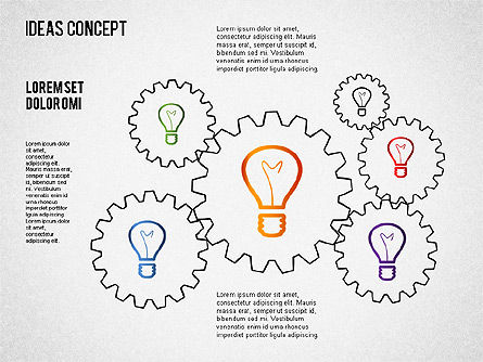 Concept d'idées, Diapositive 5, 01406, Schémas d'étapes — PoweredTemplate.com