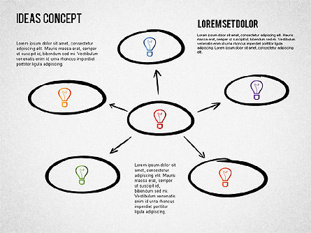 Ideas Concept, Slide 7, 01406, Stage Diagrams — PoweredTemplate.com