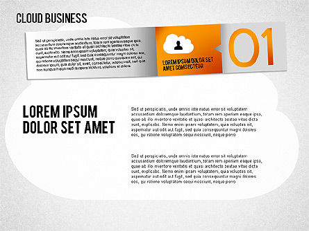 Diagrama de negocio en la nube, Diapositiva 10, 01409, Diagramas de proceso — PoweredTemplate.com