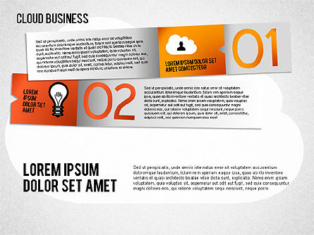 클라우드 비즈니스 다이어그램, 슬라이드 11, 01409, 프로세스 도표 — PoweredTemplate.com