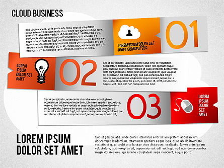 Diagrama de negocio en la nube, Diapositiva 12, 01409, Diagramas de proceso — PoweredTemplate.com