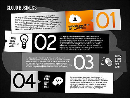 Diagrama de negocio en la nube, Diapositiva 16, 01409, Diagramas de proceso — PoweredTemplate.com