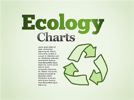Graphique écologique drôle, Modele PowerPoint, 01411, Modèles commerciaux — PoweredTemplate.com