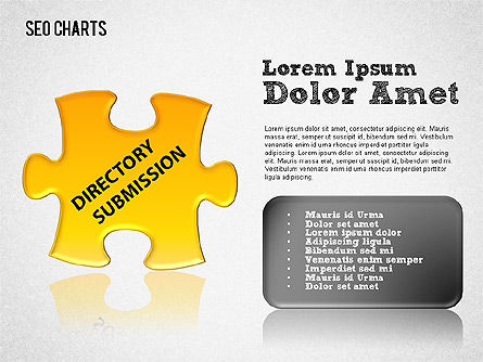 Suchmaschinenoptimierung Puzzle-Diagramm, Folie 12, 01412, Präsentationsvorlagen — PoweredTemplate.com