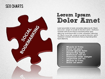 Suchmaschinenoptimierung Puzzle-Diagramm, Folie 6, 01412, Präsentationsvorlagen — PoweredTemplate.com