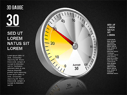 Diagramma fase 3d calibro, Slide 13, 01413, Diagrammi Palco — PoweredTemplate.com