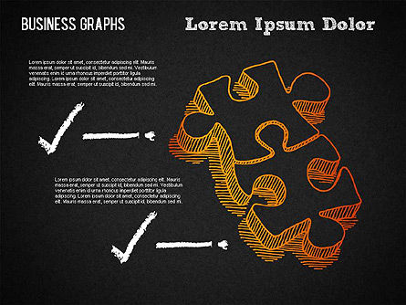 Formes d'affaires de style croquis, Diapositive 14, 01414, Formes — PoweredTemplate.com