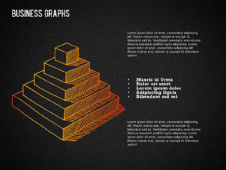 Estilo del bosquejo Formas del negocio, Diapositiva 16, 01414, Formas — PoweredTemplate.com